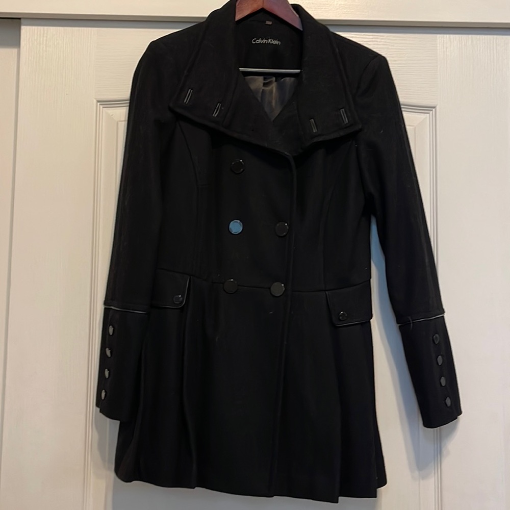 Black Calvin Klein size 10 coat